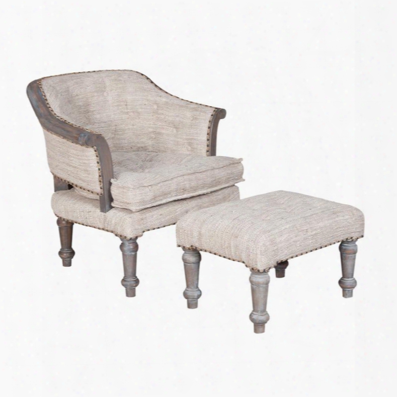 653515s Wing Chair And Ottoman