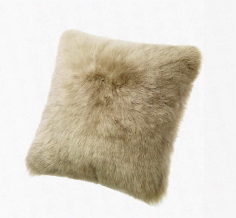 Auskin Cls50f-tp 20" Square Sheepskin Wool Cushion In