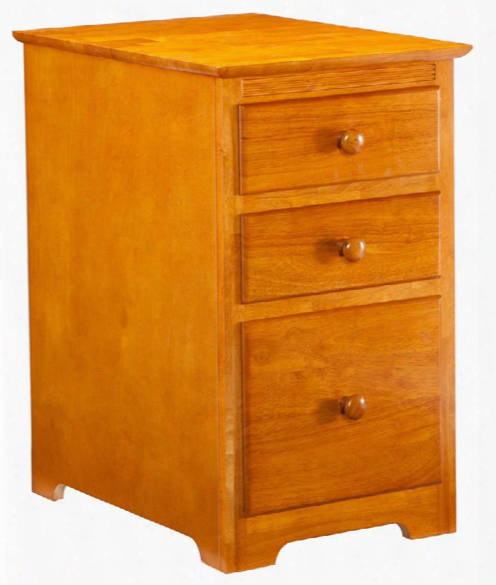 H-80137 File Cabinet 3-drawer In Caramel