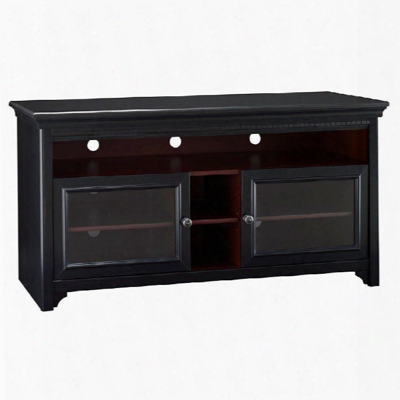 My53960-03 Stanford Antique Black Tv Stand Or Up To 60