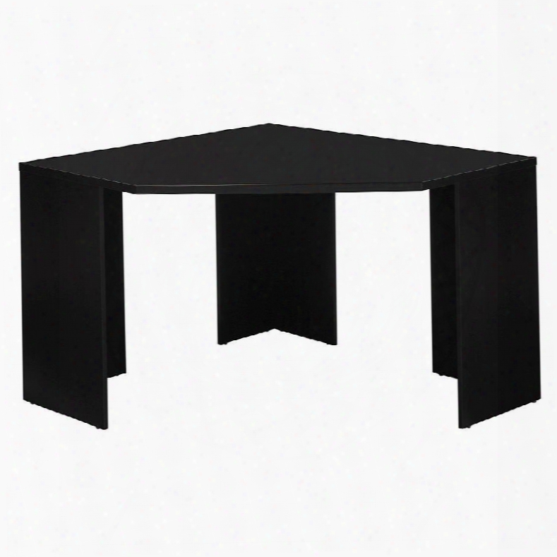 My62902-03 Stockport Corner Desk Black Compact Design Home Office