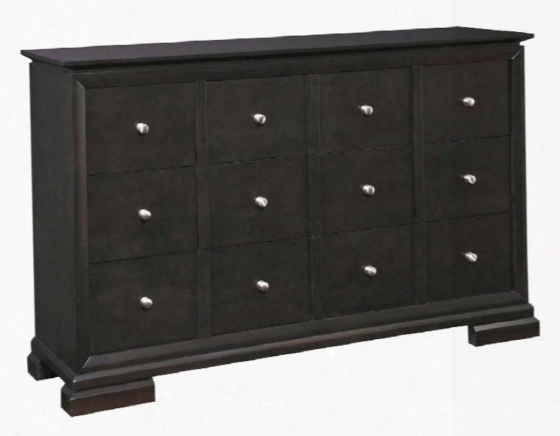 Piper 4657-230 64" Wide 8-drawer Dresser With Brushed Nickel Hardware Sliding Jewelry Tray Center Drawer With Drop-down Front And Cedar Lined Bottom Drawers