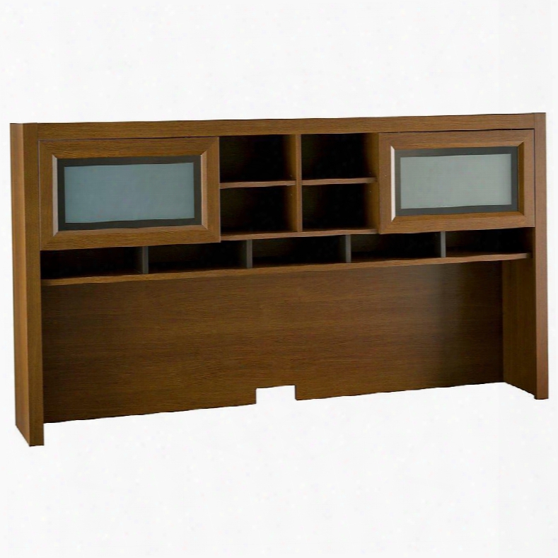 Pr67311 Achieve Collection Hutch With Closed Storage In Warm Oak
