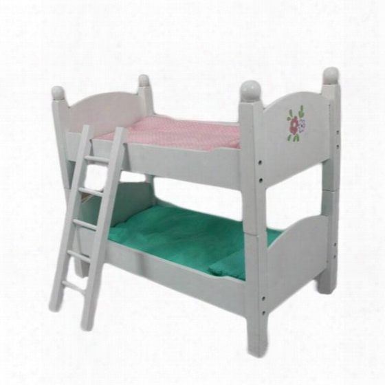 Td-0095a Teamson Kids - Little Princess 18 Doll Furniture - Double Bunk