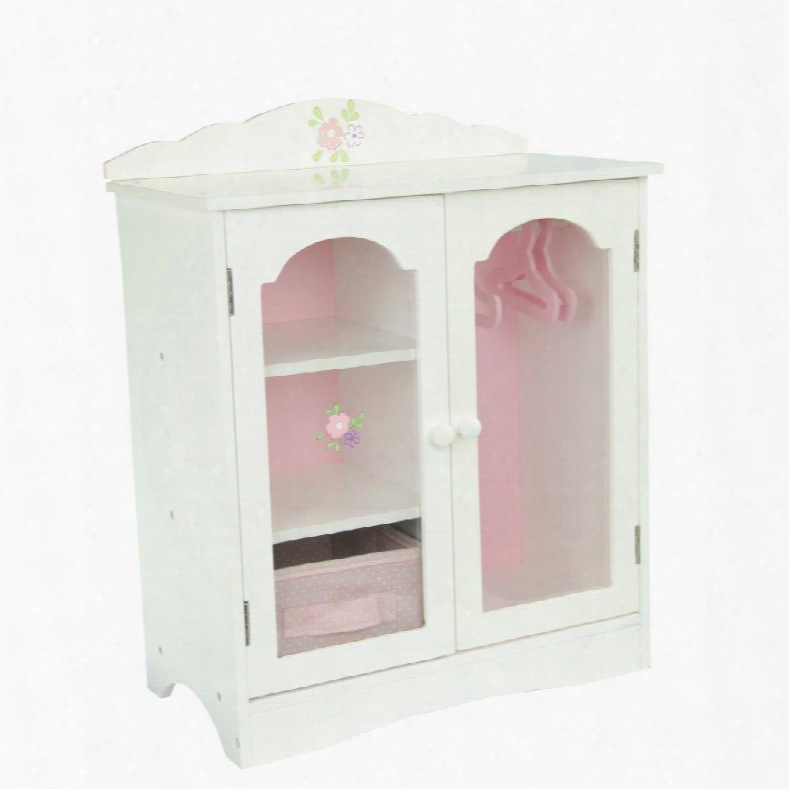 Td-0210a Teamson Kids - Little Princess 18 Doll Furniture - Fancy Closet Withh 3