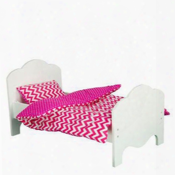 Td-119291d Little Princess 18 Doll Furniture - Single Bed & Bedding Set - Modern