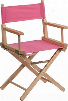 Tyd02-pk-emb-gg Embroidered Standard Height Directors Chair In