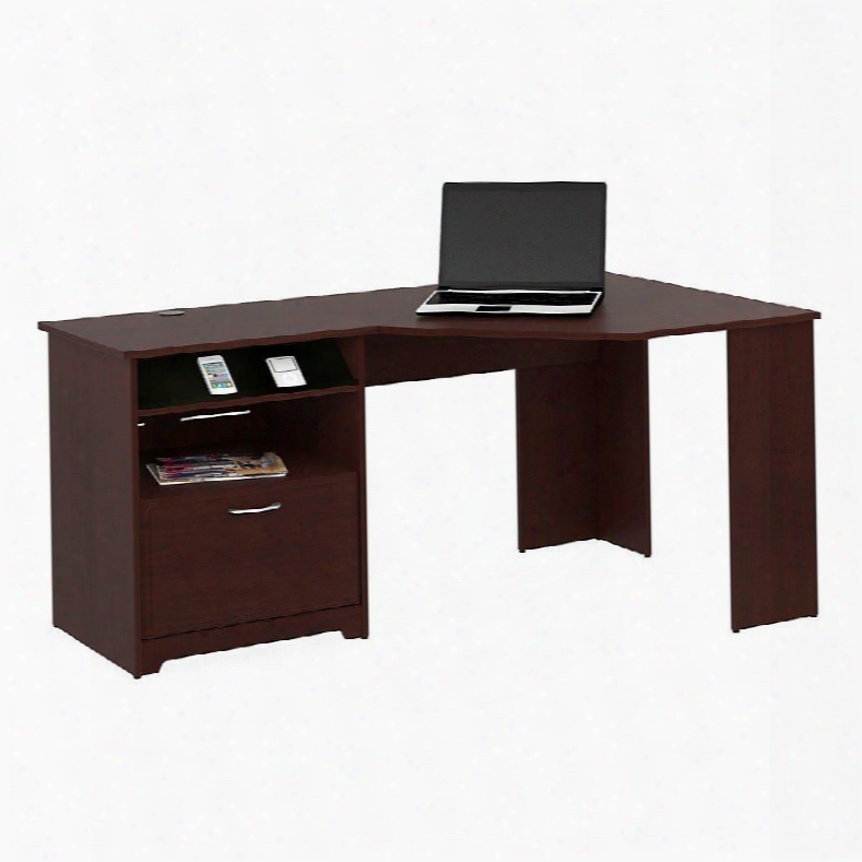 Wc31415-03 Cabot Collection Reversible Corner Desk In Harvest Cherry