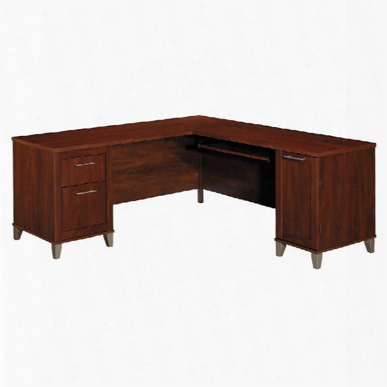 Wc81710k Somerset 71" L-desk In Hansen Cherry