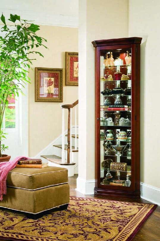 21001 Brown Corner Curio Victorian Cherry