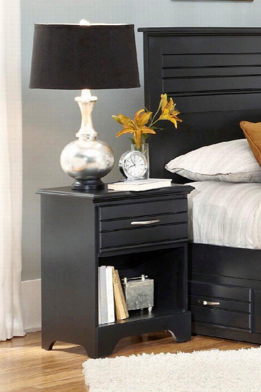 502100 Nightstand -  1 Drawer In Black