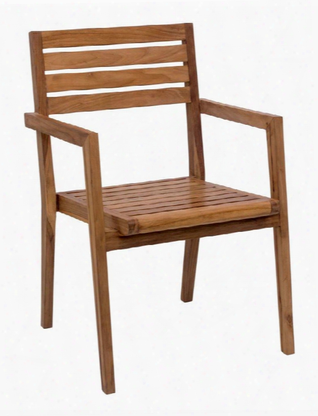 703557 Nautical 34" Dining Chair With Tapered Legs And Made Fromsolid Unfinished Teak In