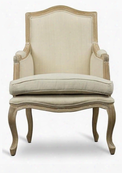 Abaxton Studio Sss288mi Cg4 Nivernais French Accent Chair With Distressed Mindi Wood Frame Polyurethane Foam Cushions And Fabric Upholstery In