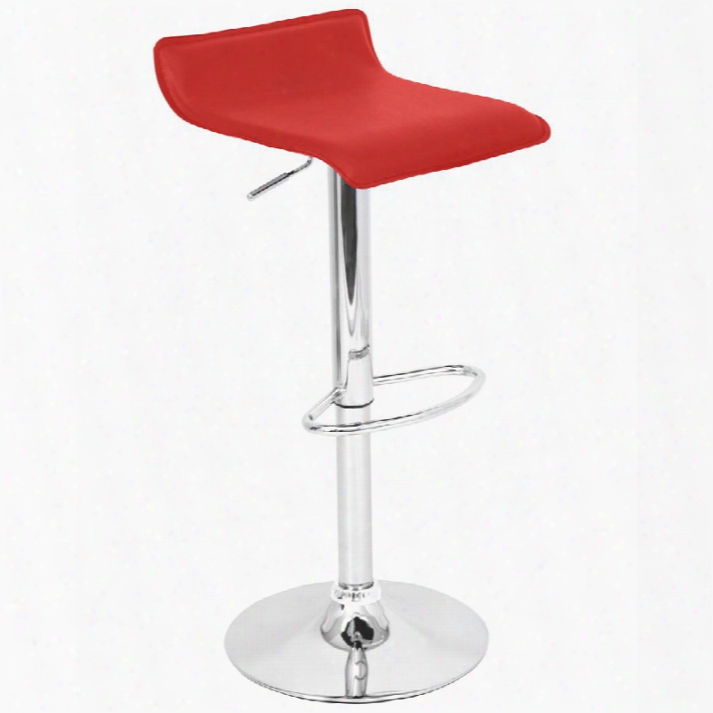 Ale Bs-tw-ale R 25" - 34" Barstool With 360-degree Swivel Elatherette And Chrome Base In