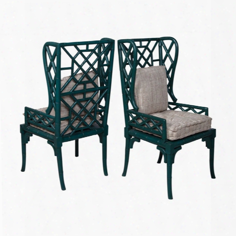 Bamboo Wing Back Chair Design By Burke Decor Home