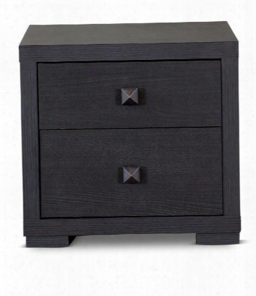 Baxton Studio P-2dw-ns Silverstone Modern Nightstand With 2 Drawers Non-marking Feet Engineered Wood And Faux Wood Grain Paper Veneer In