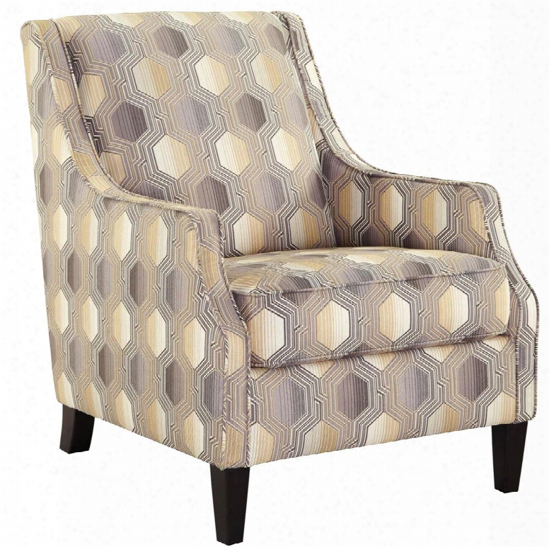 Brielyn Collection 6140221 Accent Chair With Fabric Upholstery Piped Stitching Tapered Legs Removable Seat Cushions And Contemporary Style In