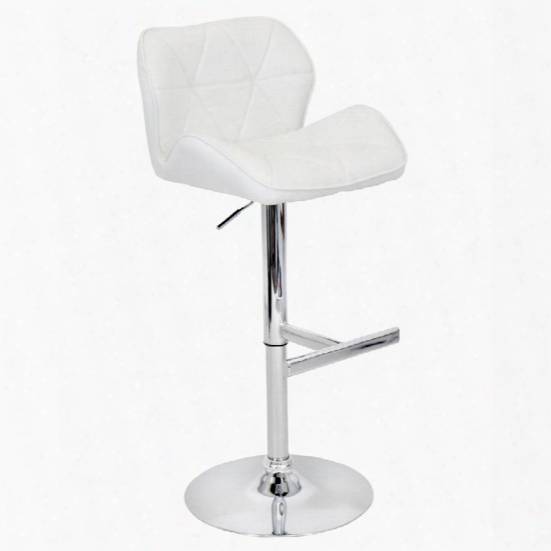 Bs-tw-jubl W Jubilee Height Adjustable Contemporary Barstool With Swivel In