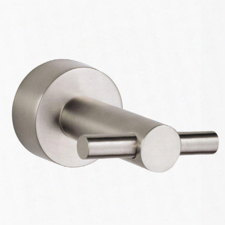 D446161bn Parma Double Robe Hook In Brushed