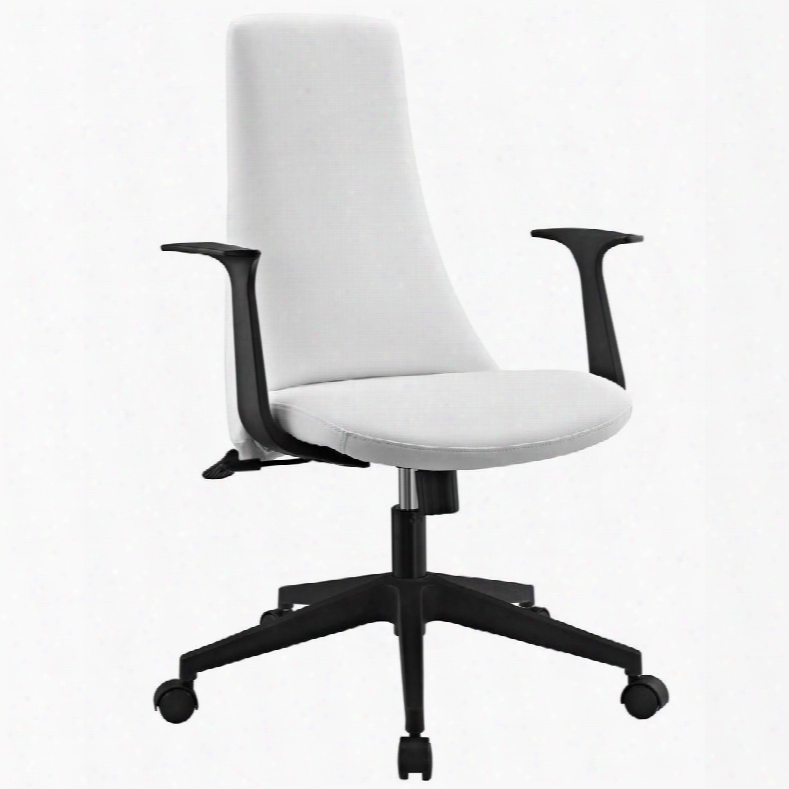 Eei-1524-whi Fount Mid Back Office Chair In White