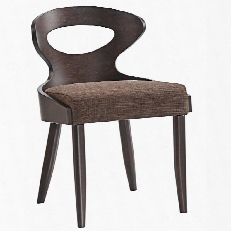 Eei-1620-wal-brn Transit Dining Side Chair In Walnut Browh