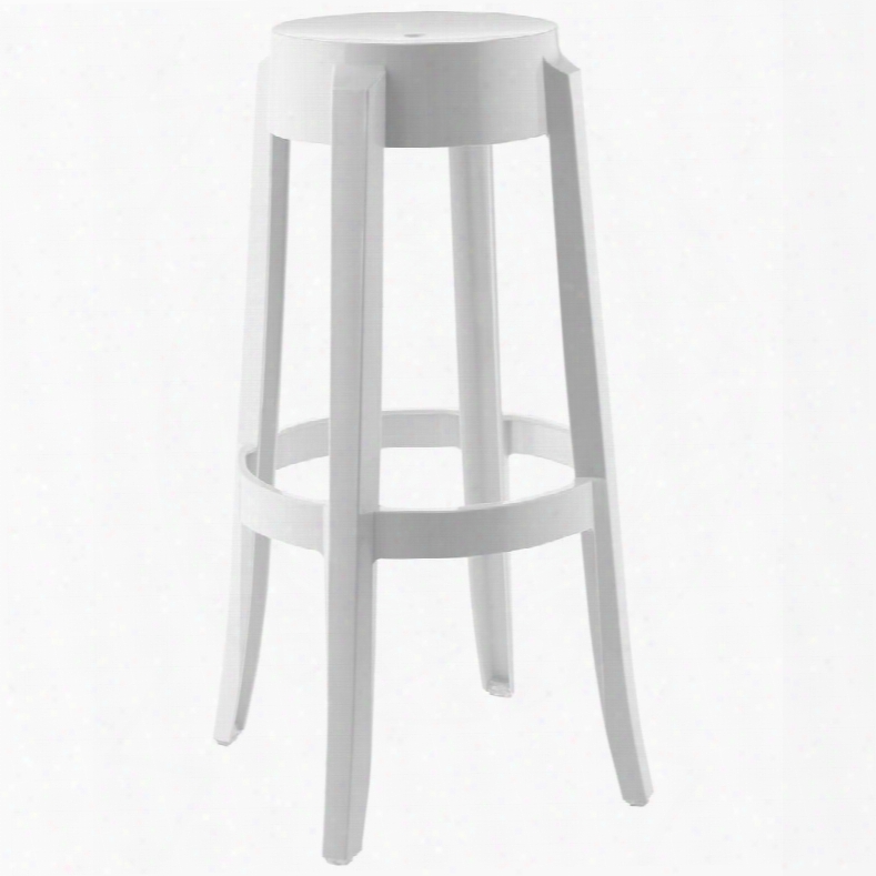 Eei-170-whi Casper Bar Stool In White