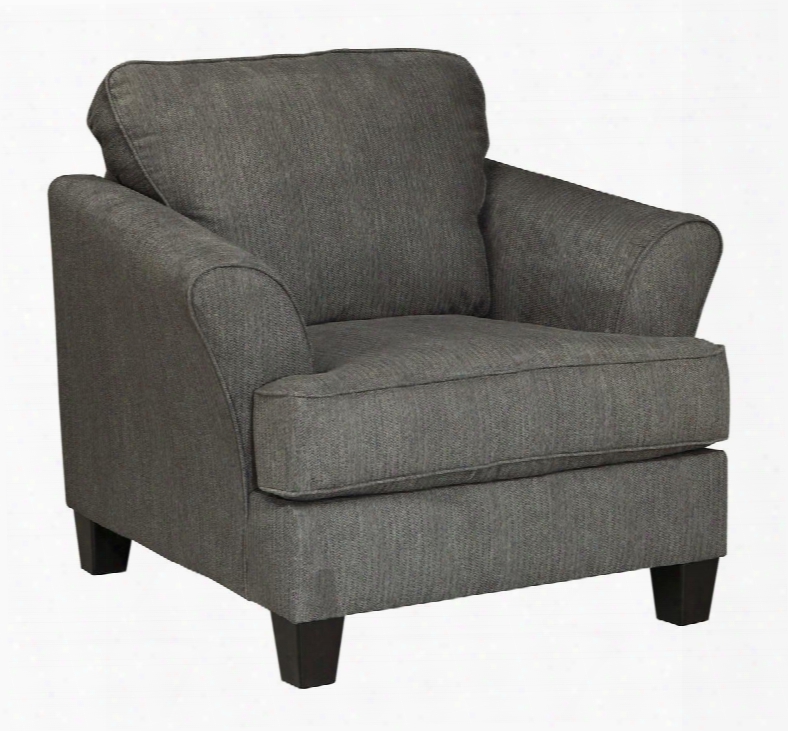Gayler Collection 4120120 41" Living Room Chair With Fabric Upholstery Piped Stitching Tapered Legs Removable Seat Cushions And Contemporary Style In