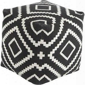 Geometric A1000429 23.25" X 15.5" Casual Pouf In