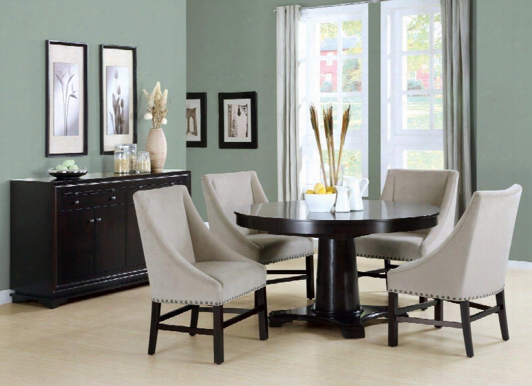 I 1715 Dining Chaair - 2pcs / 38"h / Taupe Velvet