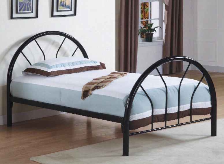 I 2389b Bed - Twin S Ize / Black Meatl Frame