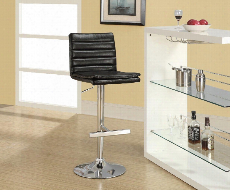 I 2430 Barstool - 2pcs / Dark Brown / Chrome Metal