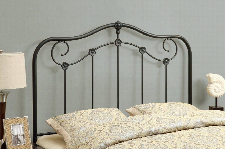 I 2618q Bed - Queen Or Full Size / Coffee Headboard Or