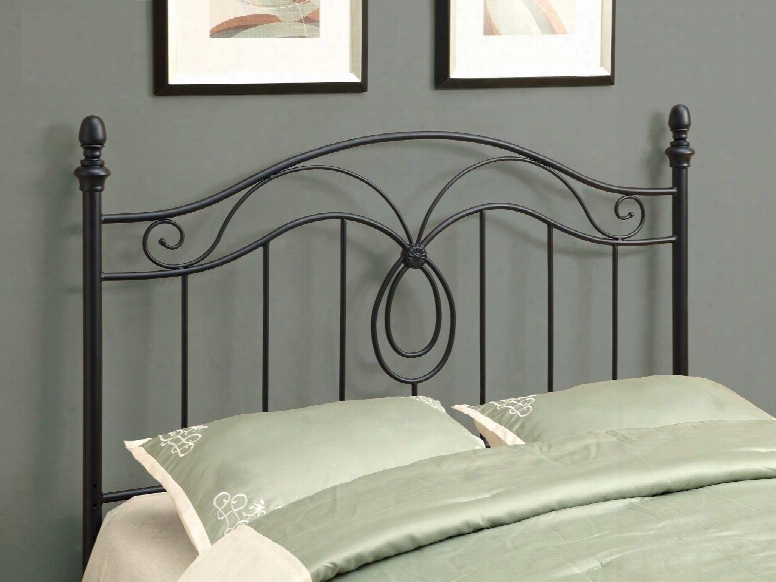 I 2622q Headboard For Queeen Or Full Size Beds In Black (can Be Used As A