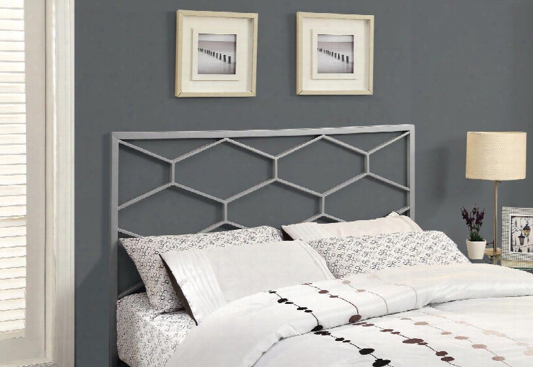 I 2626q Headboard For Queen Or Full Size Bed S In Silver (can Be Used As A