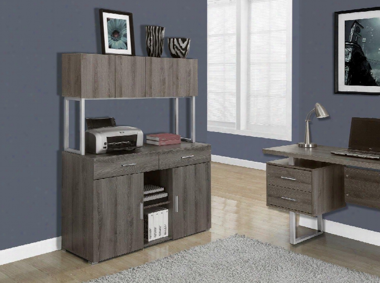 I 7067 Office Cabinet - 48"l / Dark Taupe Storage