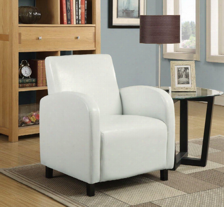 I 8049 Accent Chair - White Leather-look