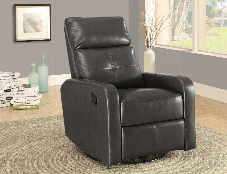 I 8085gy Recliner - Swivel Glider / Charcoal Grey Bonded