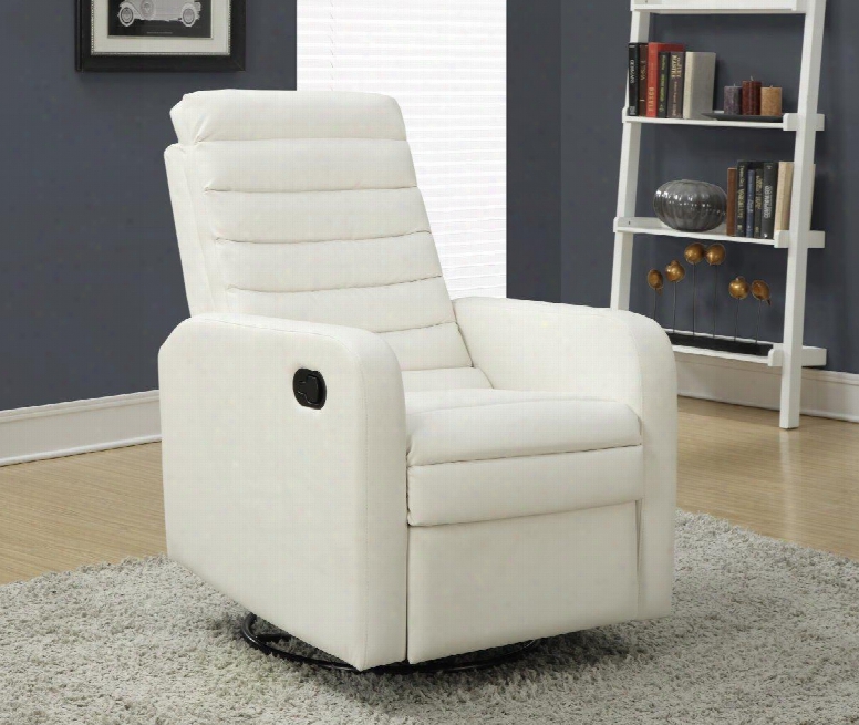 I 8086wh Recliner - Swivel Glider / White Bonded