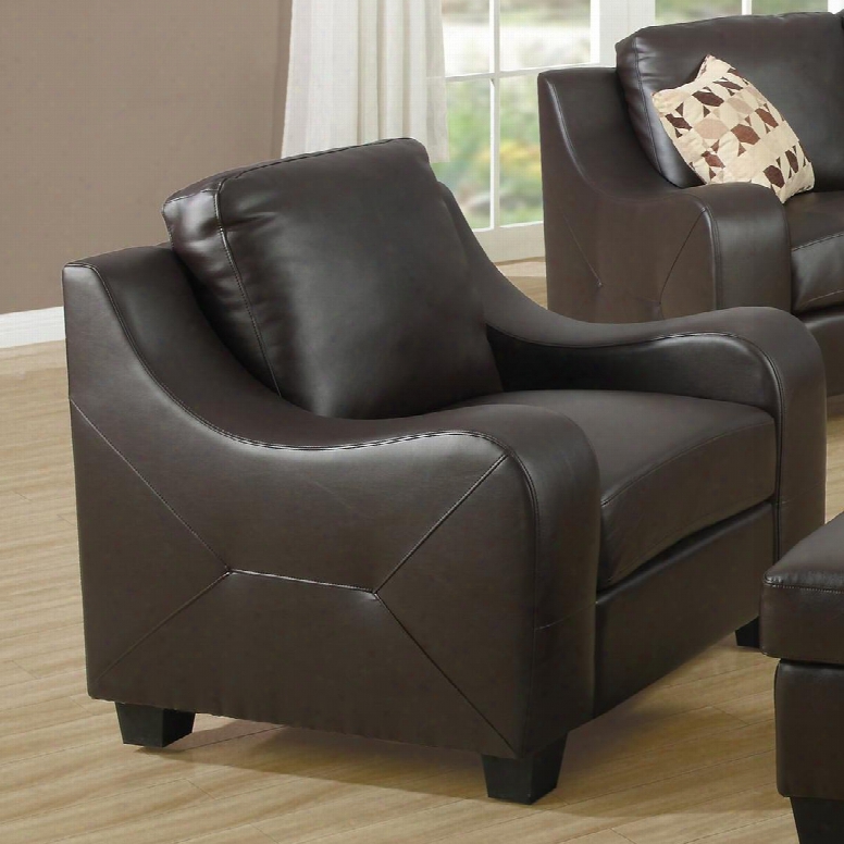 I 8411cb Chair - Chocolate Brown Bonded