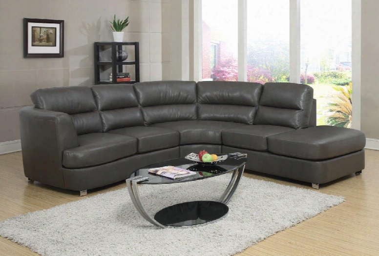 I 8445gy Sofa - Sectional / Dark Grey Bonded