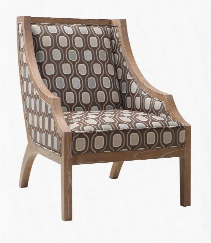 Lcsa1cr Sahara Solid Wood Accent Chair In Multi-colored