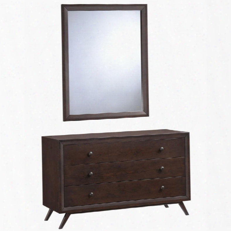 Mod-5310-cap-set Tracy Dresser And Mirror In Cappuccino