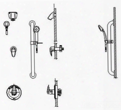 T13h362 Universal Dual Shower Trim Diverter Hand Shower And Grab