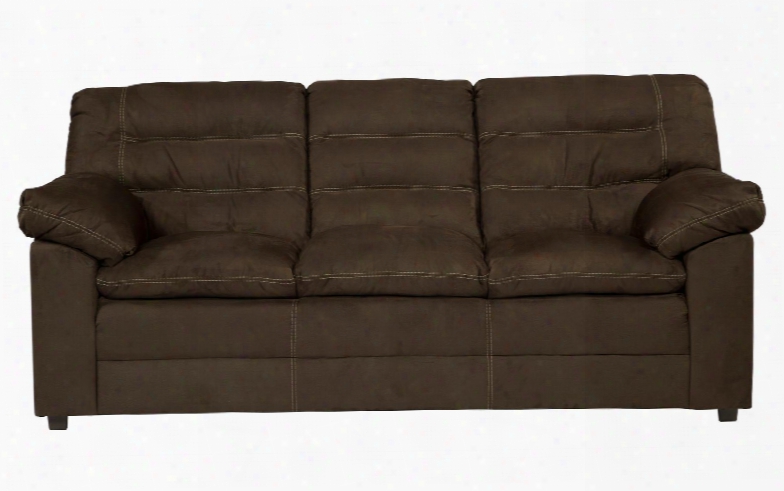 Talut Collection 2990038 89" Sofa With Fabric Upholstery Stitched Detailing Plush Padded Arms And Contemporary Style In