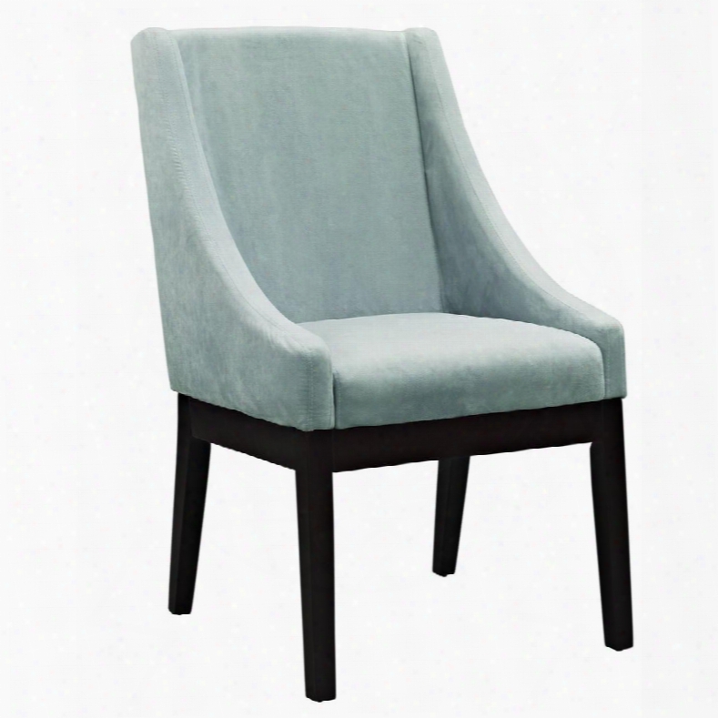 Tide Collection Eei-1385-lbu 39" Side Chair With Solid Rubberwood Legs Non-marking Foot Caps And Soft Suede-textured Micr Ofiber Upholstery In Ligh Blue