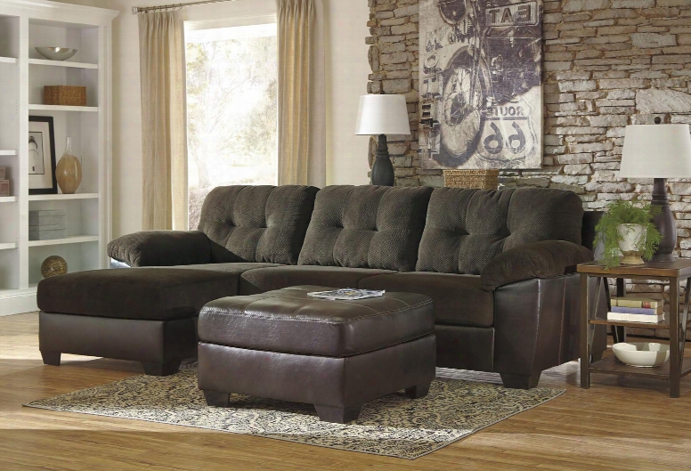 Vanlesr 15900ssol 2-piece Living Room Set With Left Chaise Sectional Sofa And Ottoman In