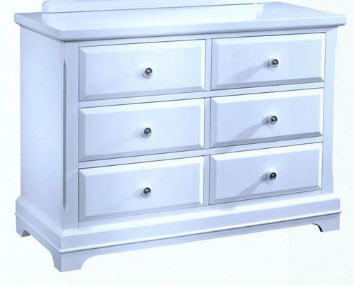 1415-052 Bayfront 31" Youth Dresser With Six Drawers Easy Pull Hardware And Simple Design In