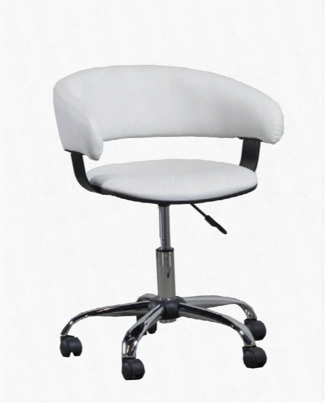 14b2010 31" - 35" Gas Lift Desk Chair With Gas Lift Curved Seat Back And Swivel Seat In