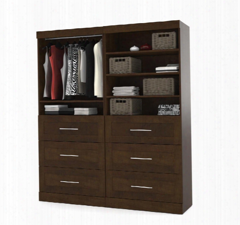 26856-69 Pur 84" Tall Classic Kit With Simple Pulls And Three Adjustable Shelves In