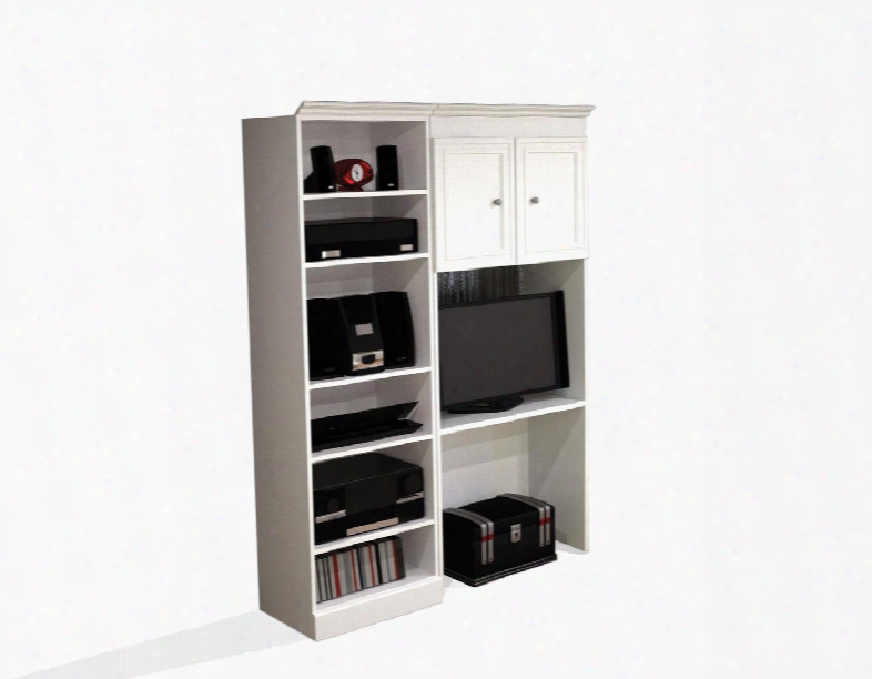 40865-17 Versatile 61" Wall Unit Kit With Simple Pulls And Burn Sc Ratch And Stain Resistant Surface In